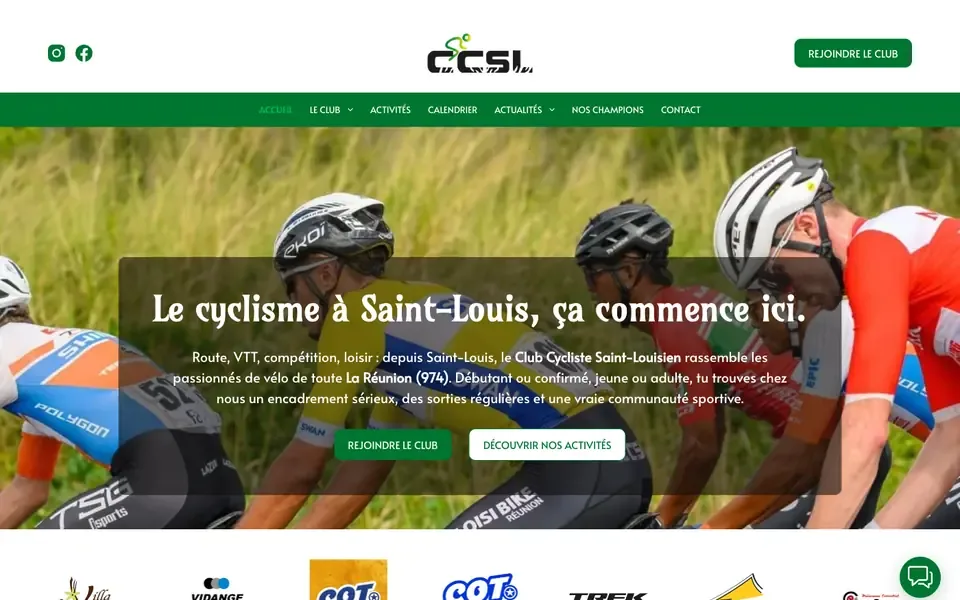 Accueil de ccsl.fr sur ordinateur
