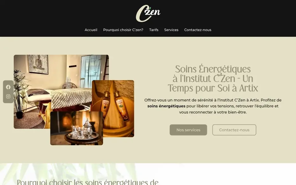 Accueil de czen-un-temps-pour-soi.fr sur ordinateur