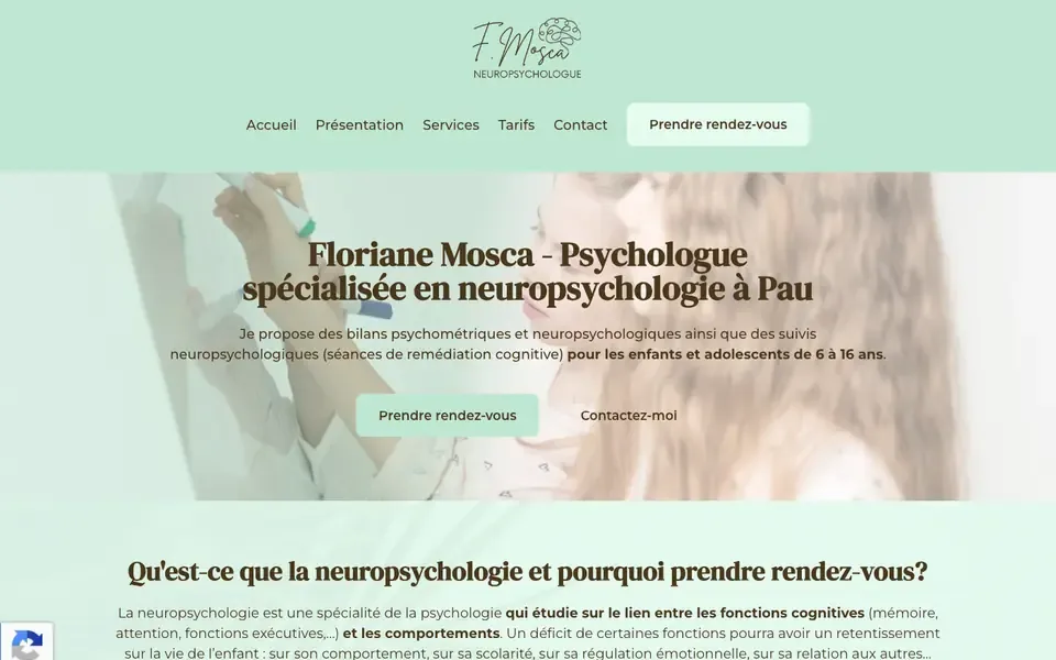 Accueil de mosca-neuropsy.fr sur ordinateur