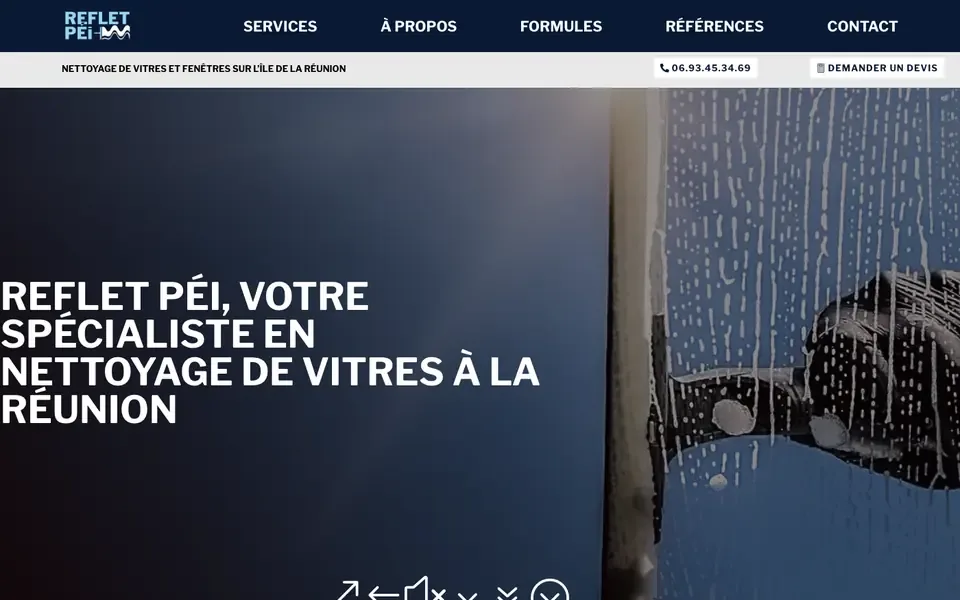 Accueil de refletpei.re sur ordinateur