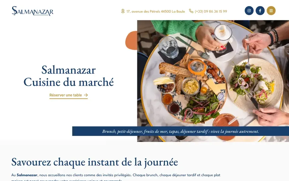 Accueil de salmanazarlabaule.fr sur ordinateur